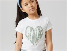 Name It top white with heart print  